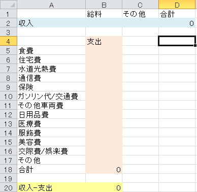 家計簿